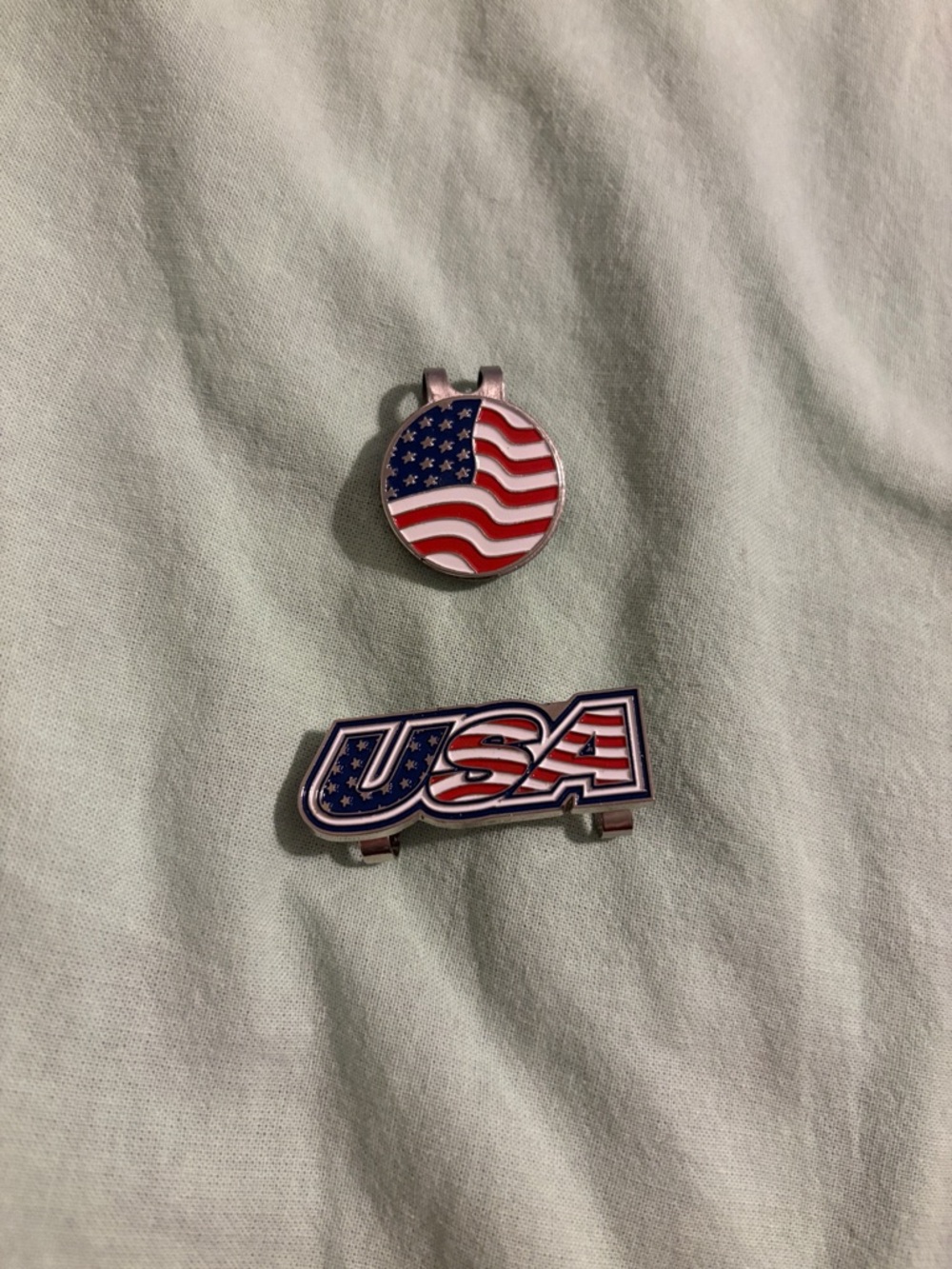 USA Flag Charms - Red, White & Blue